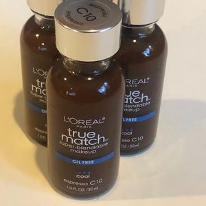 New L’Oreal C10 True Match Foundation Dark Set 3 blendable